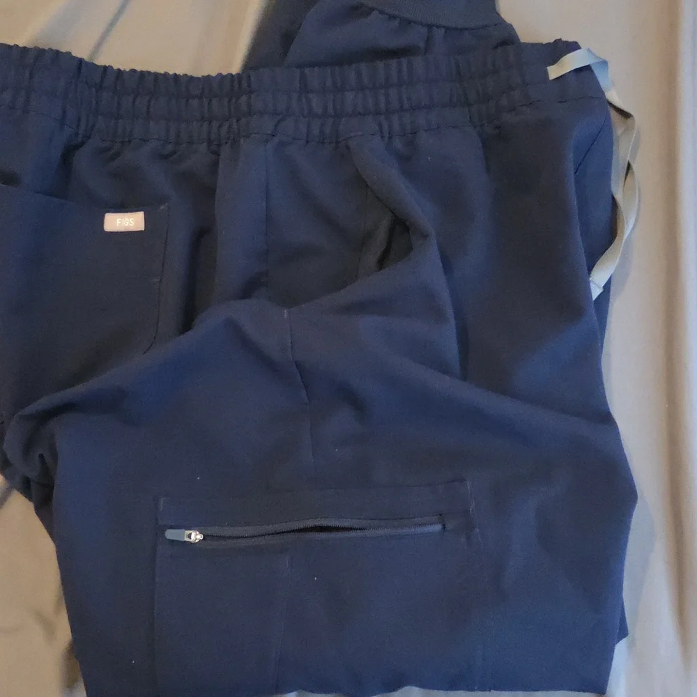 Figs High Waisted Navy Blue Joggers XXL - Picture 7 of 8